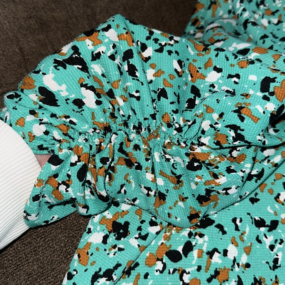 Joie Multi Color Patterned Blouse Size Xl - image 4